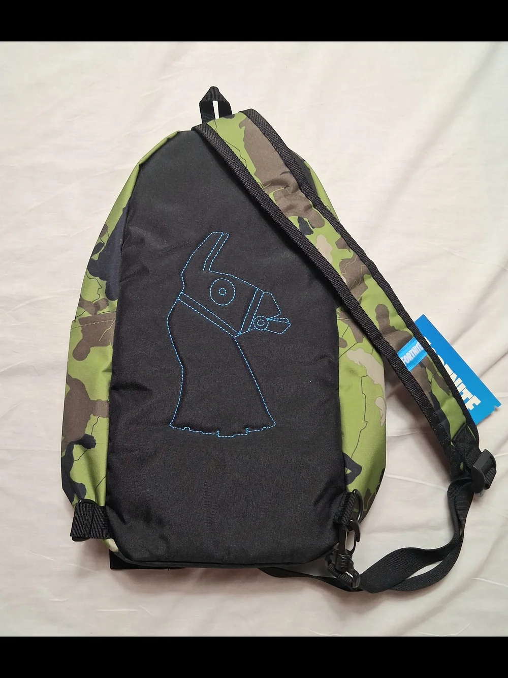 Fortnite Small Camo Sling Backpack School Bag Camouflage Green Brown NEW